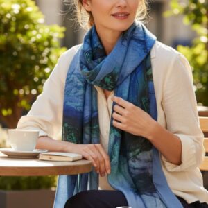 памучен дамски шал ,код М029108 -1