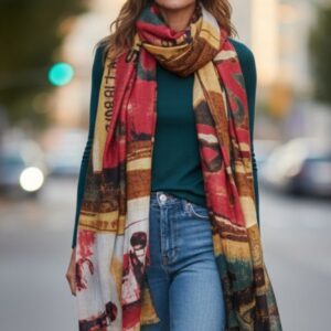 памучен дамски шал ,код М0023