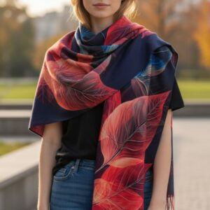 кашмирен шал " листа" , код М0032