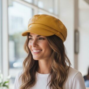 дамски каскет от естествена кожа, код М0068