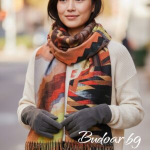 дамски комплект шал и ръкавици  код 119