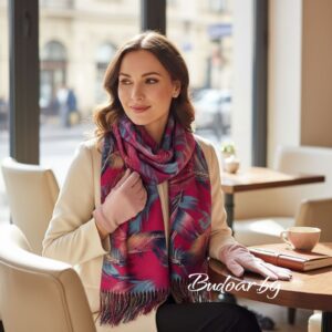 дамски комплект шал и ръкавици  код 118