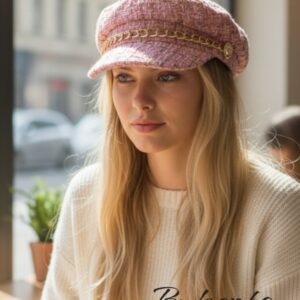 елегантен дамски каскет пролет 26 , код М1005