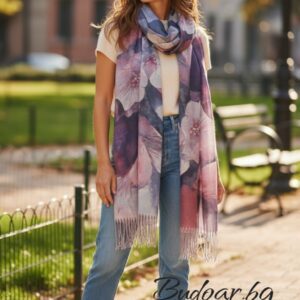 дамски памучен шал пролет-лято 26 , код М0295-1