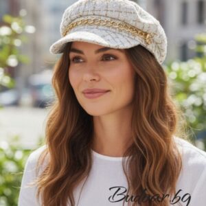 елегантен дамски каскет пролет 26 , код М1006
