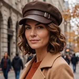 елегантен дамски каскет, код 26-25